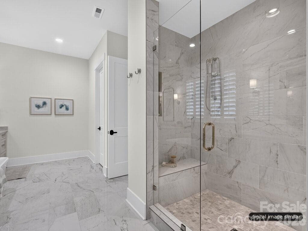 Primary Bathroom Spa Shower - 128 Willow View Loop, Davidson