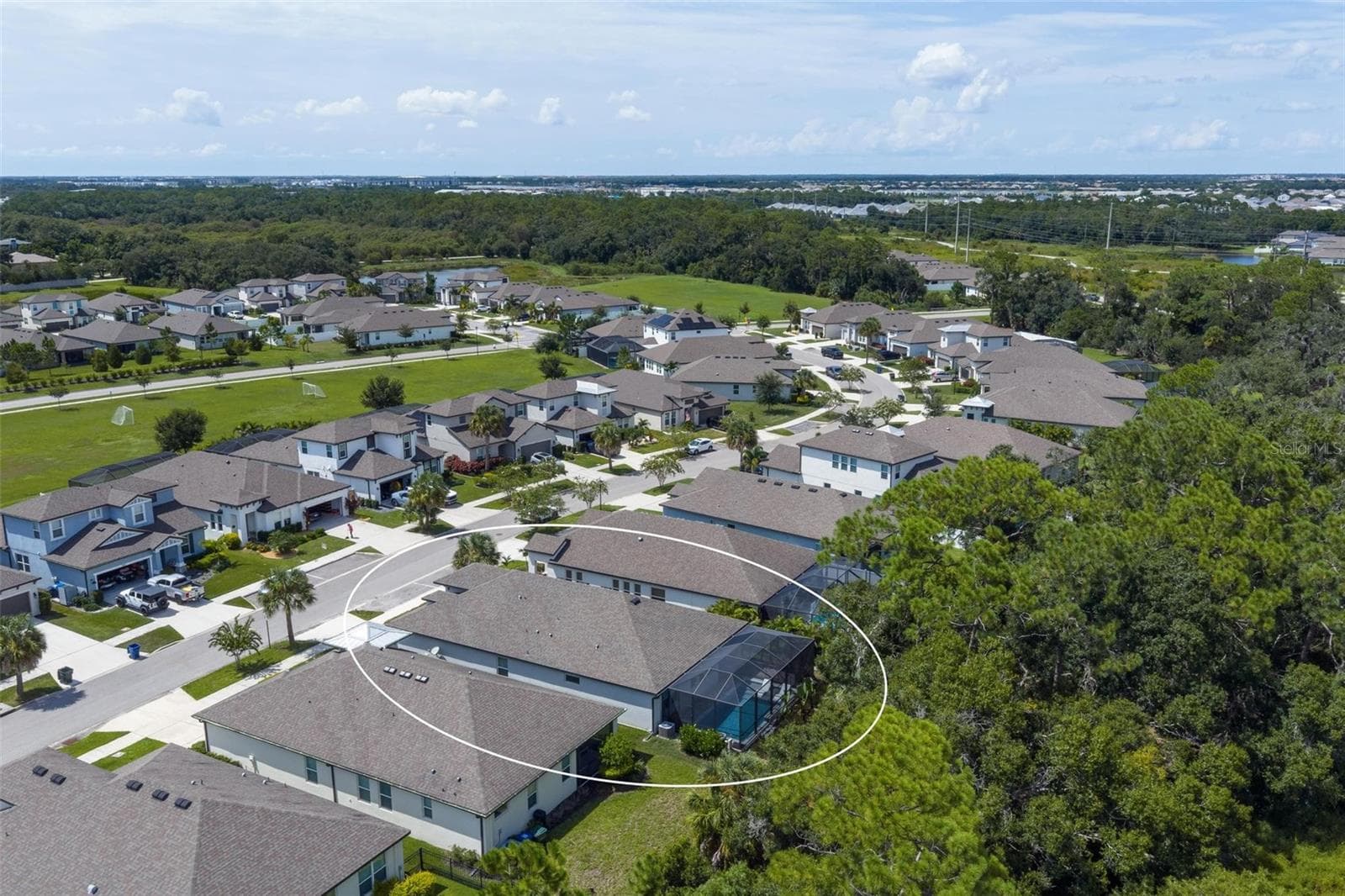 Ariel View - 3598 SECRET STROLL DR, SARASOTA