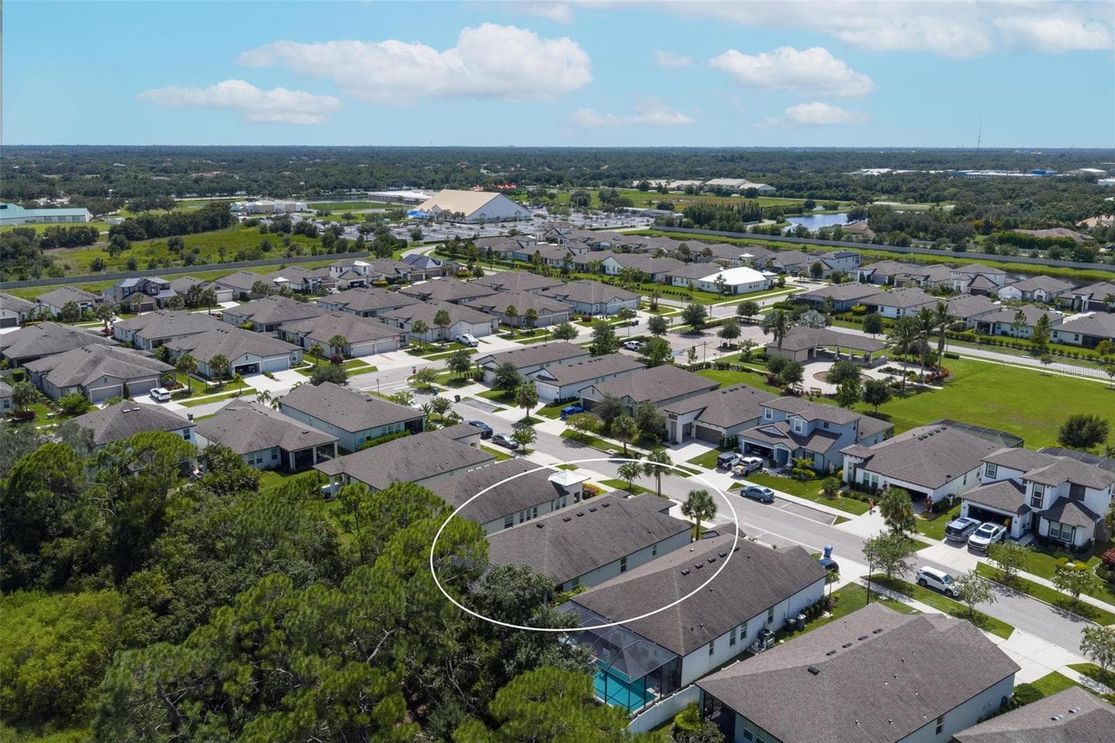 Ariel View - 3598 SECRET STROLL DR, SARASOTA