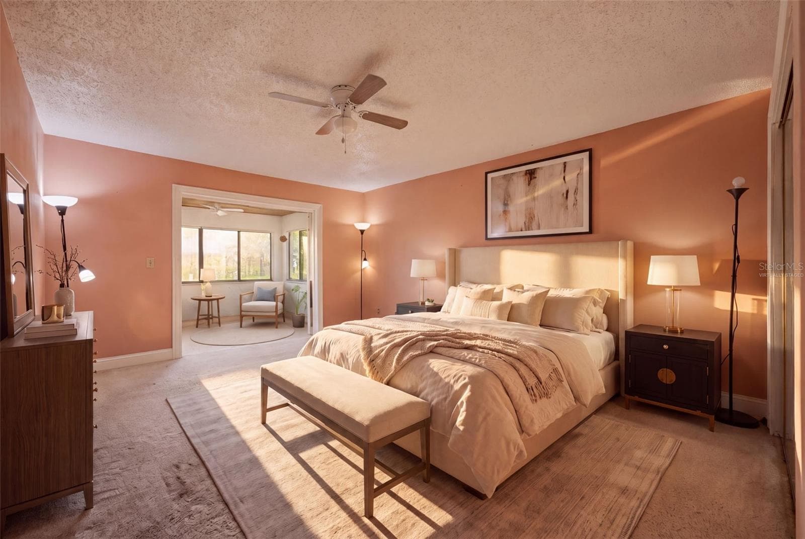 virtually staged master bdrom - 5257 WILDFLOWER RD, ORLANDO