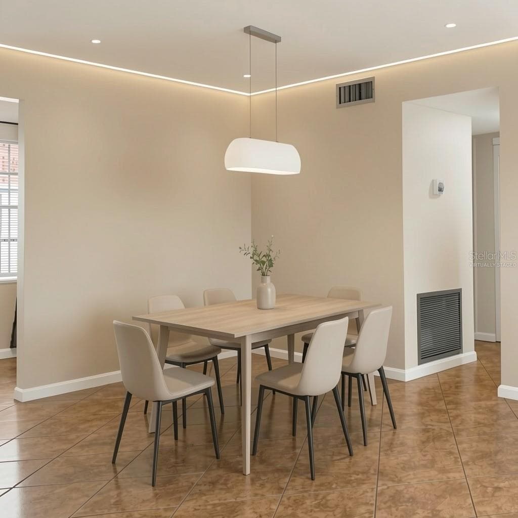 Dining Room Virtually Staged - 4507 9TH ST W #E3, BRADENTON