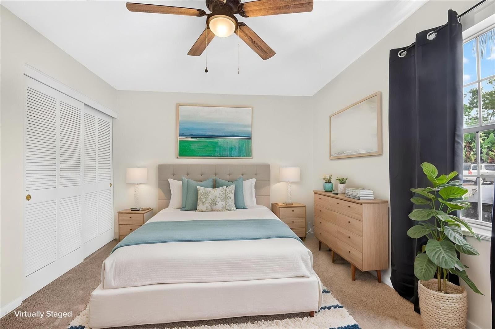 Primary Bedroom Virtually Staged - 4507 9TH ST W #E3, BRADENTON