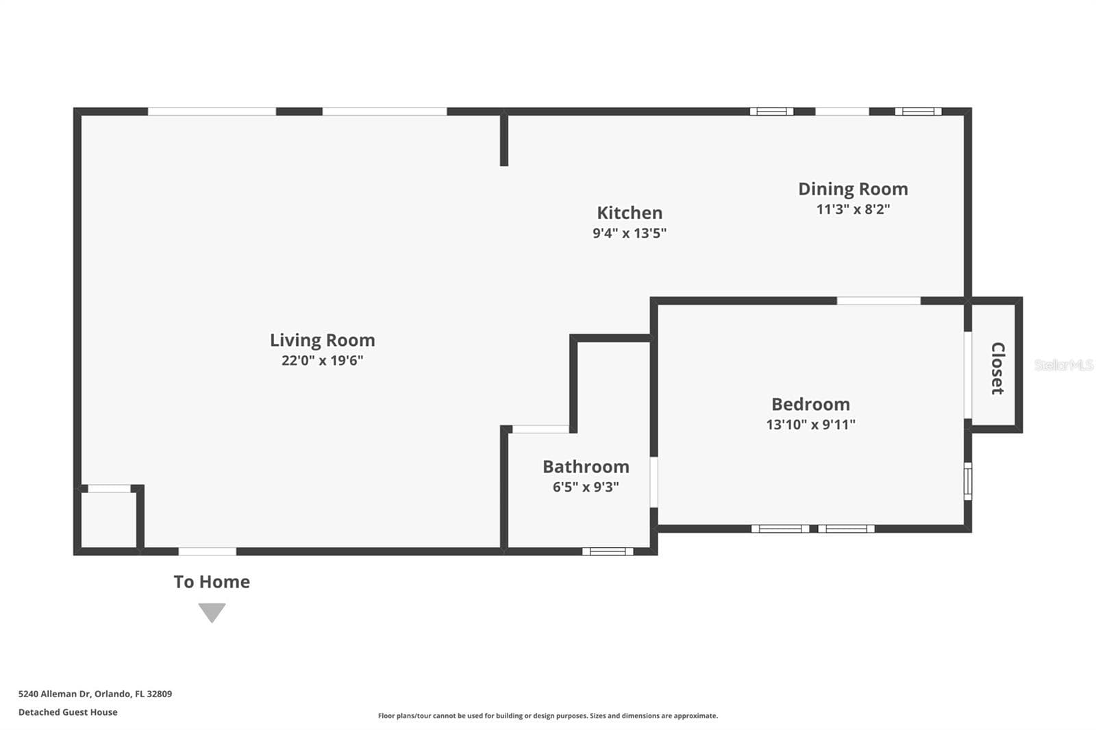 Detached Guest House - 5240 ALLEMAN DR, ORLANDO