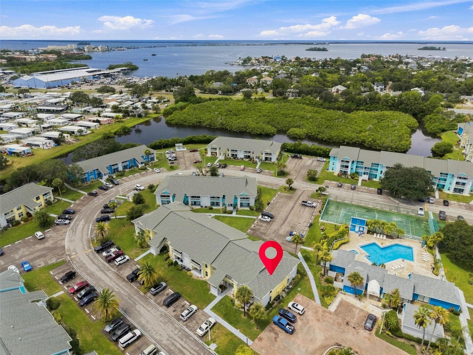 Aerial View at Harbor Club! - 455 ALT 19 S #17, PALM HARBOR