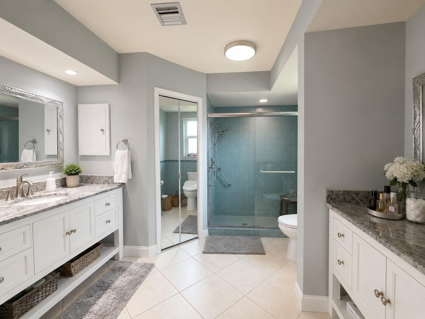 primary en-suite bath - 1009 INDIAN HILLS CT, VENICE