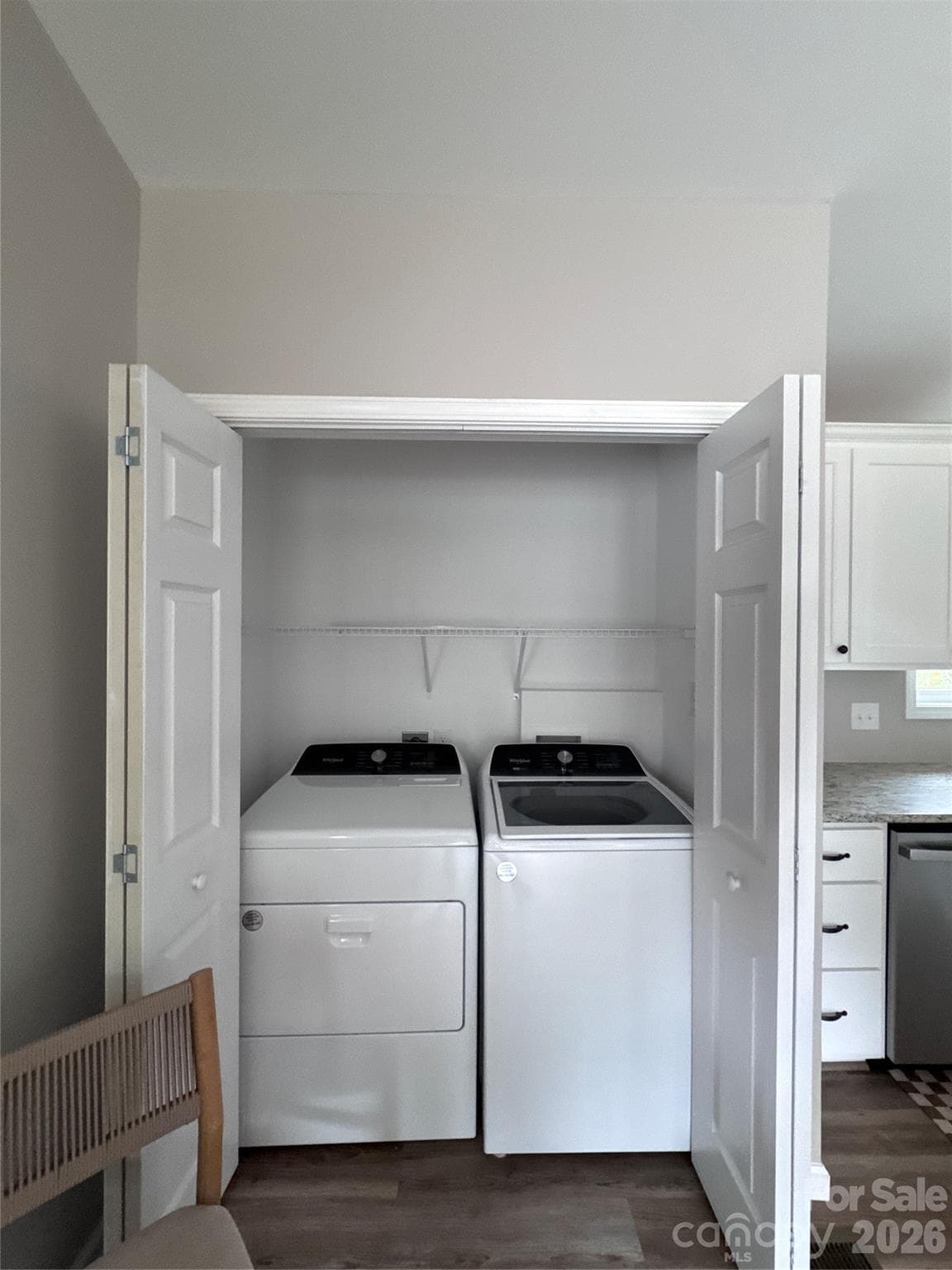 Laundry area in kitchen - 3535 High West Drive, Lenoir