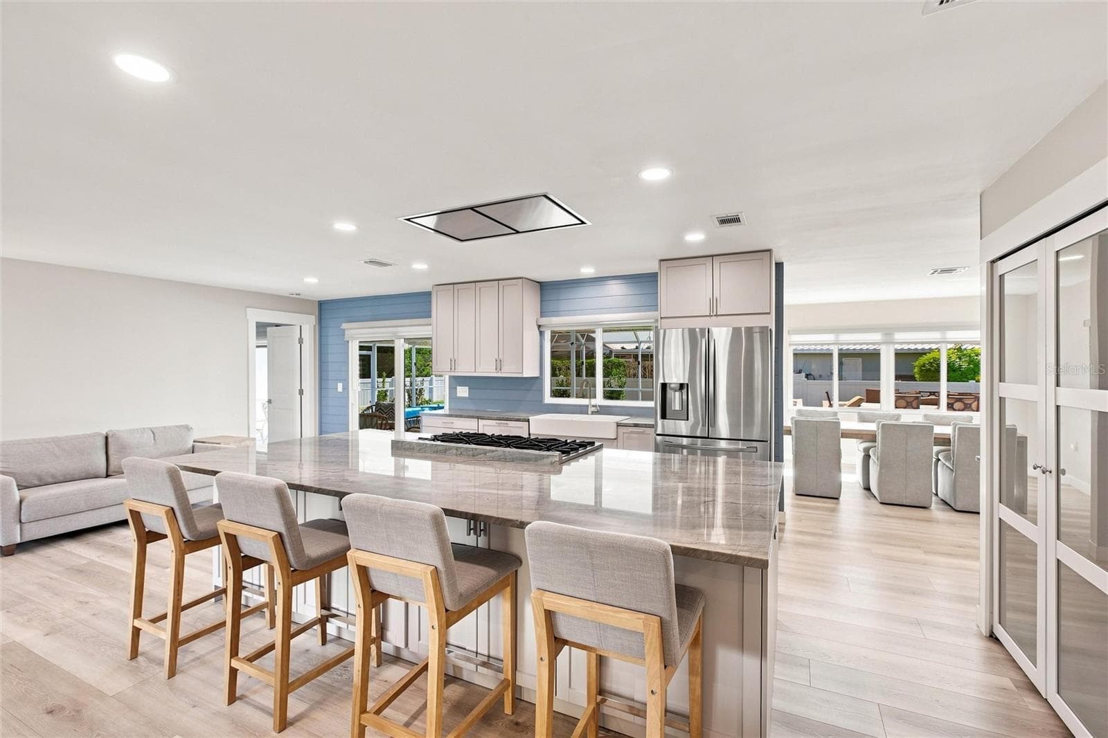 Kitchen, pantry, view into dining room - 302 DEGAS DR, NOKOMIS