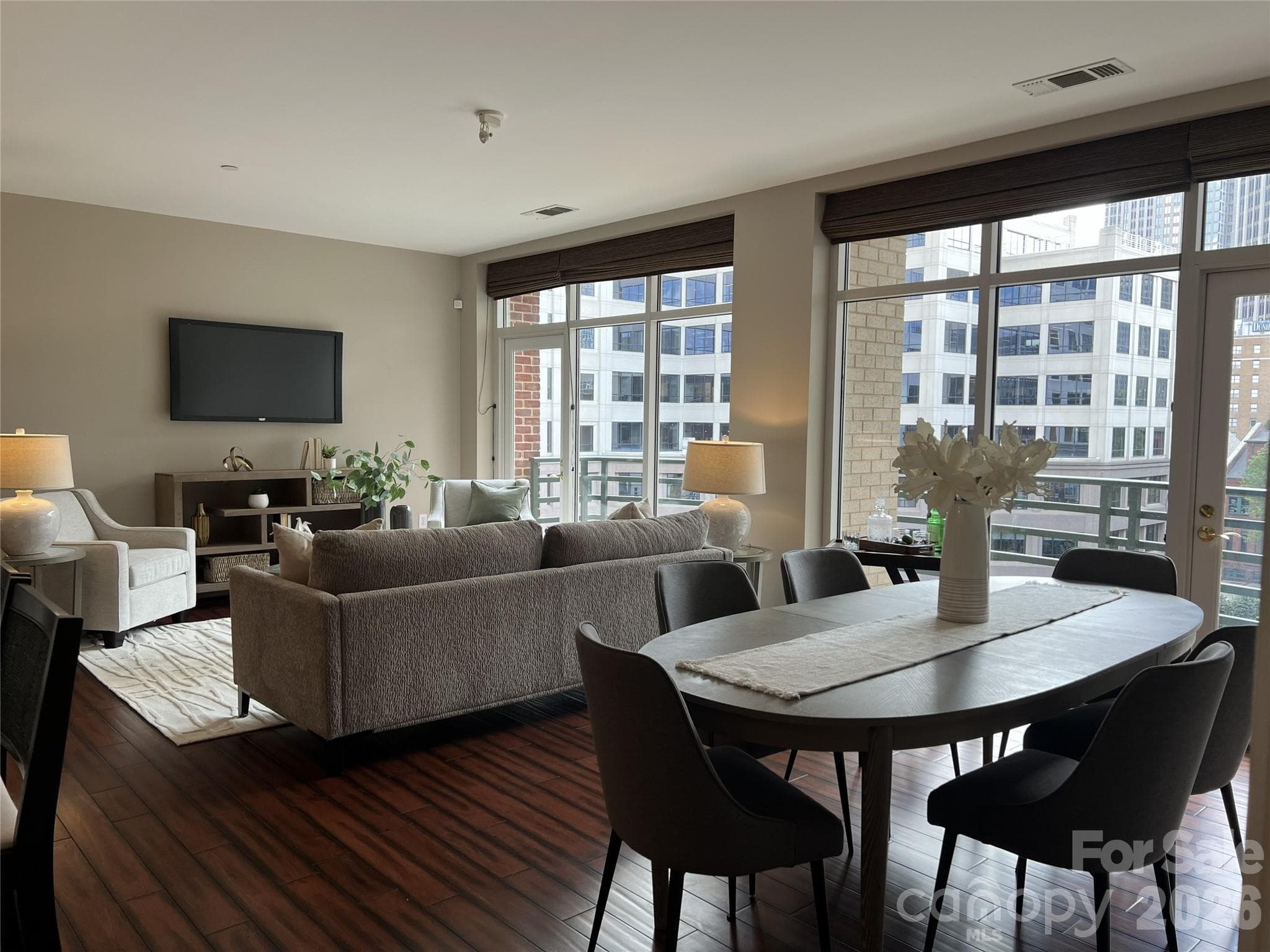 Living/Dining Area Staged 2 - 400 N Church Street, Charlotte