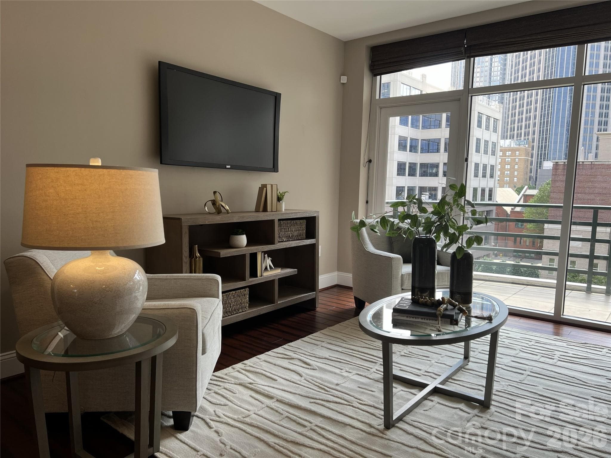 Living/Dining Area Staged 3 - 400 N Church Street, Charlotte