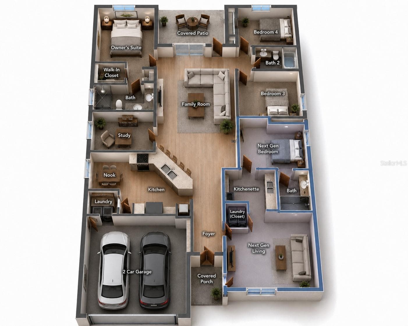 Floor Plan Next Gen - 4249 BABBLING BROOK WAY, KISSIMMEE