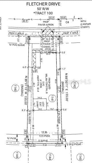 Plot Plan - 13906 FLETCHER DR, PALMETTO