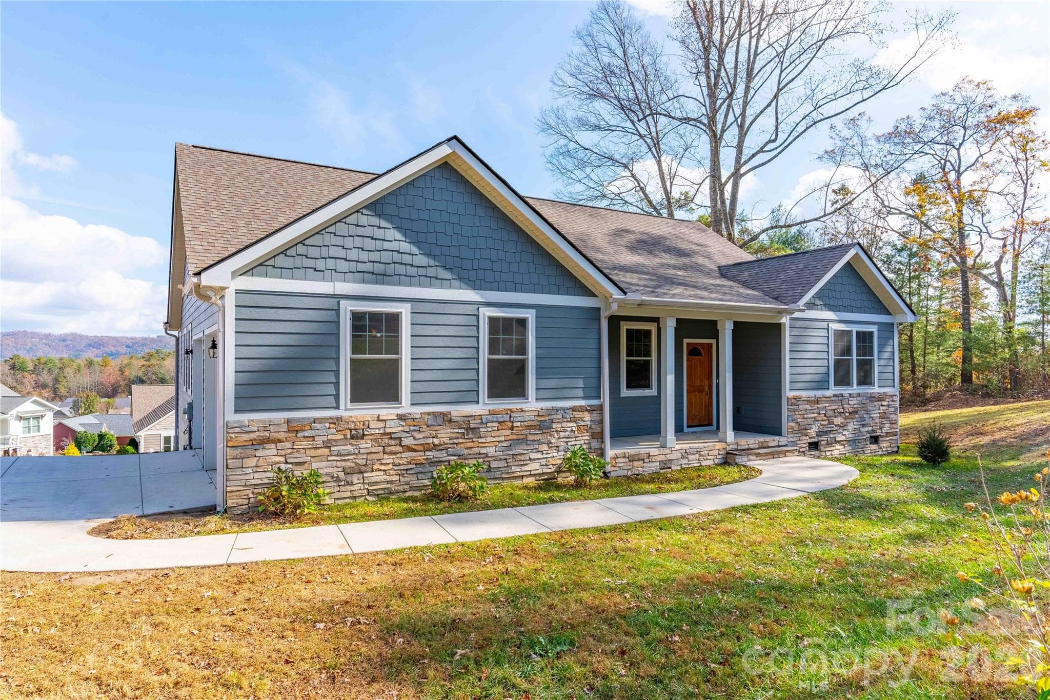Front view facing West - Hendersonville