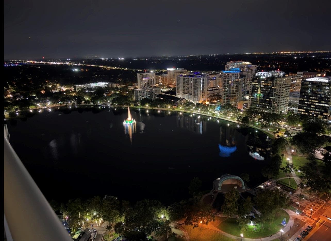 Night view from balcony - 150 E ROBINSON ST #3102, ORLANDO