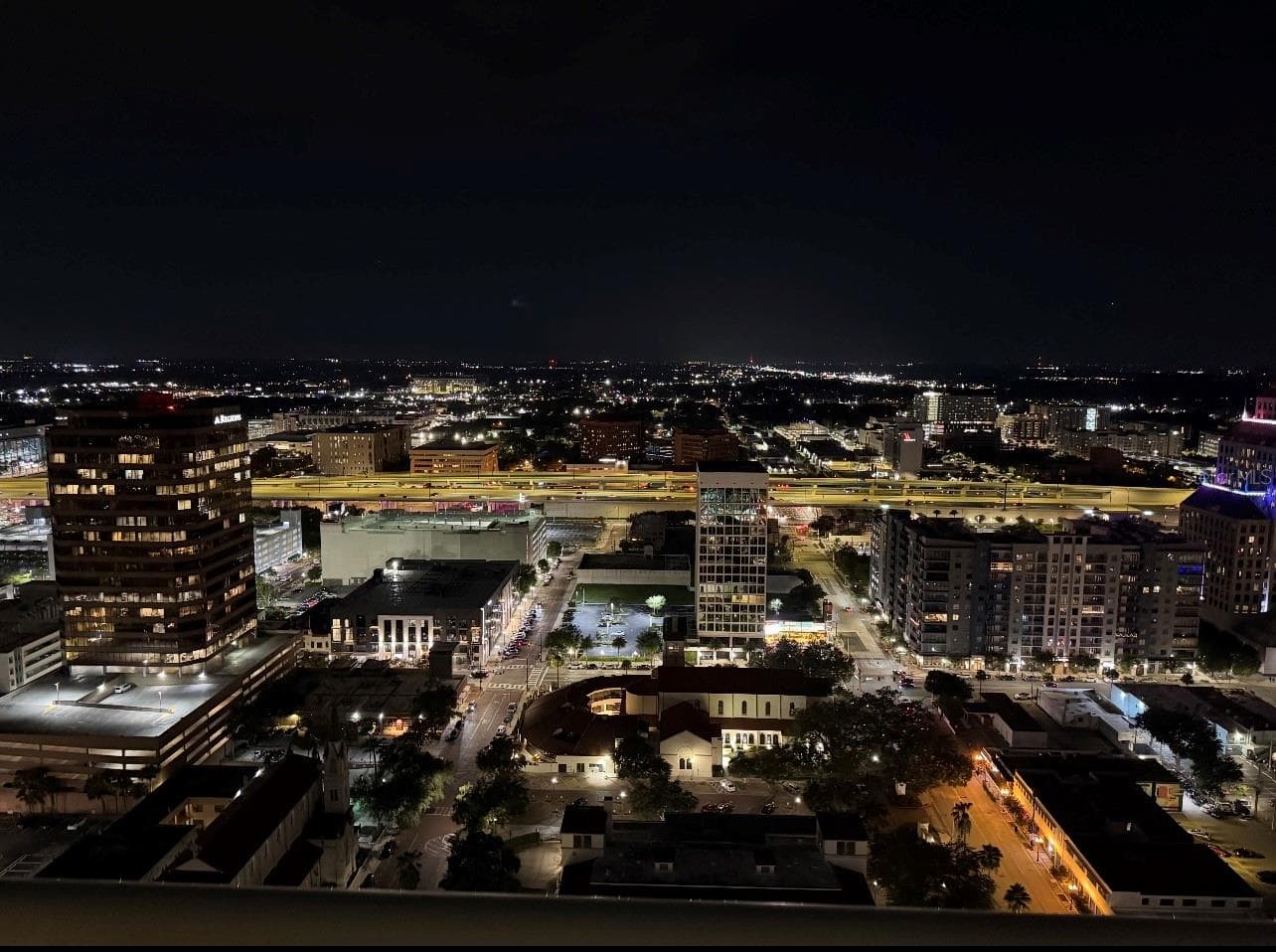 Night view from balcony - 150 E ROBINSON ST #3102, ORLANDO