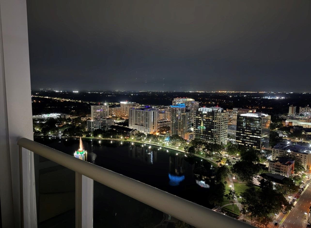 Night view from balcony - 150 E ROBINSON ST #3102, ORLANDO