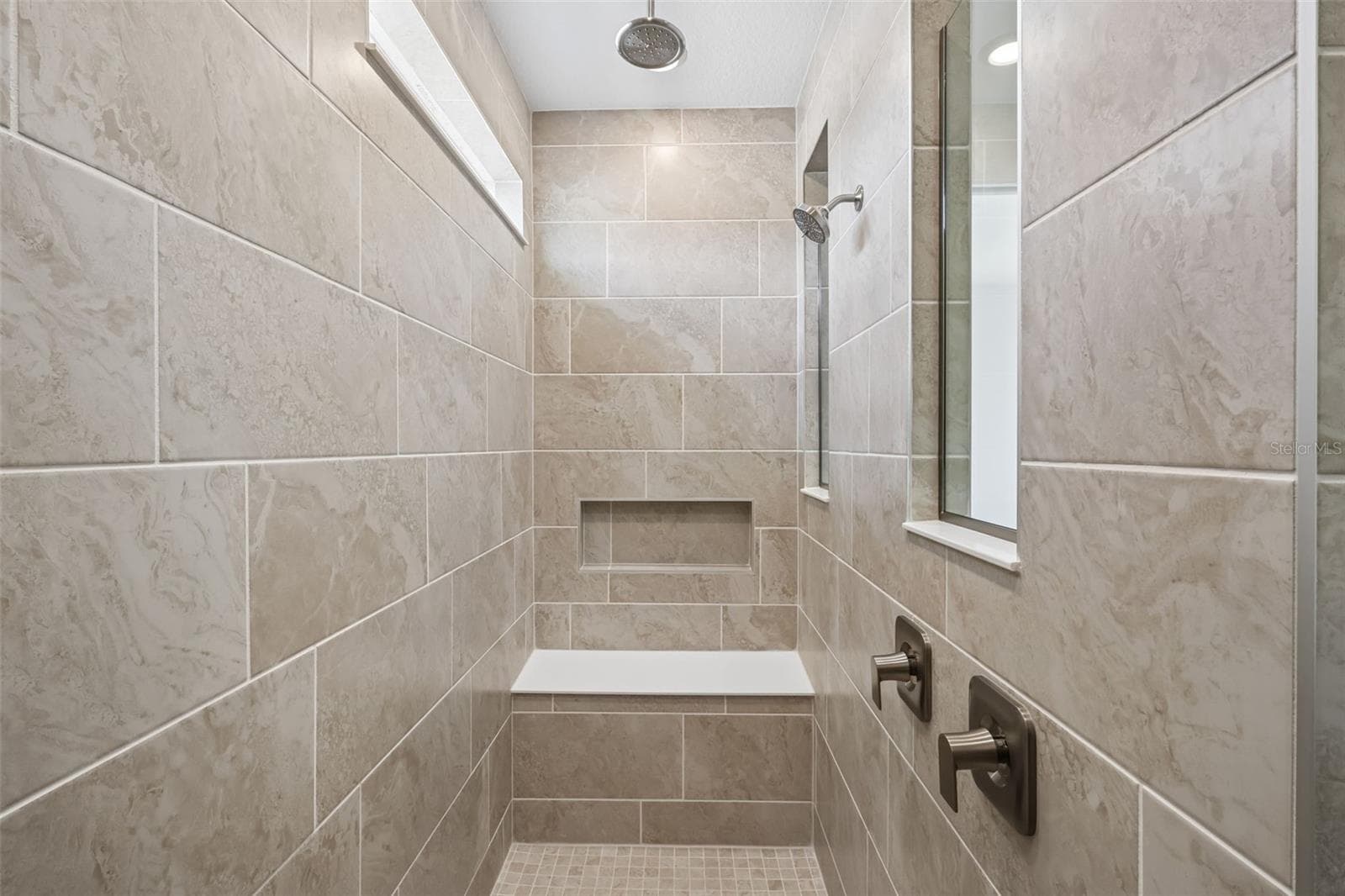 Owner's Walk-in Shower - 16694 HARVEST LEAF RD, SPRING HILL