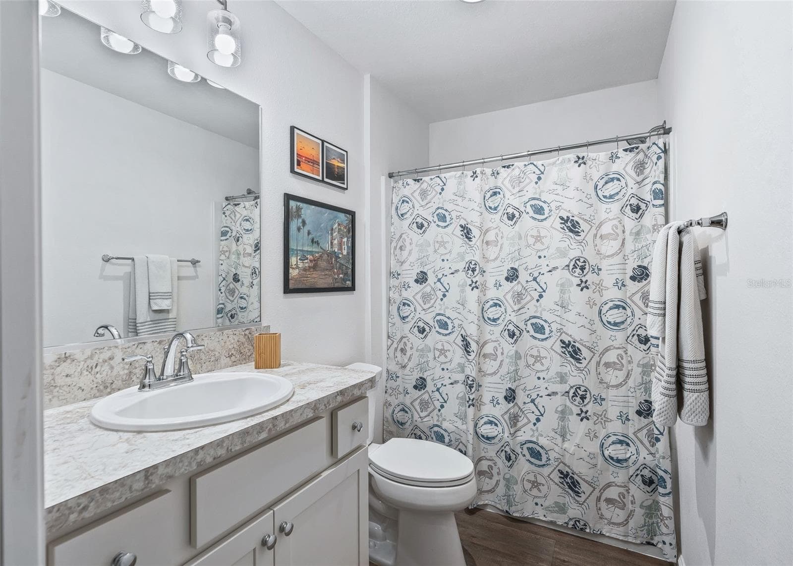Guest Bathroom with shower tub combo - 3250 SHERFINSKI AVE, THE VILLAGES