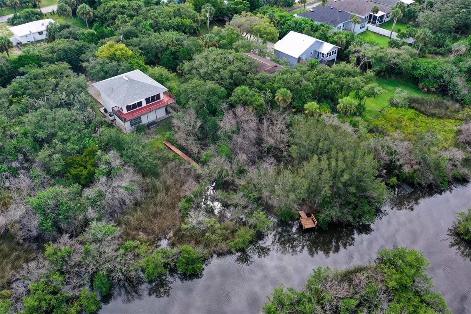 Another stunning Aerial view to the waterway - 1835 OAK PL, FLAGLER BEACH