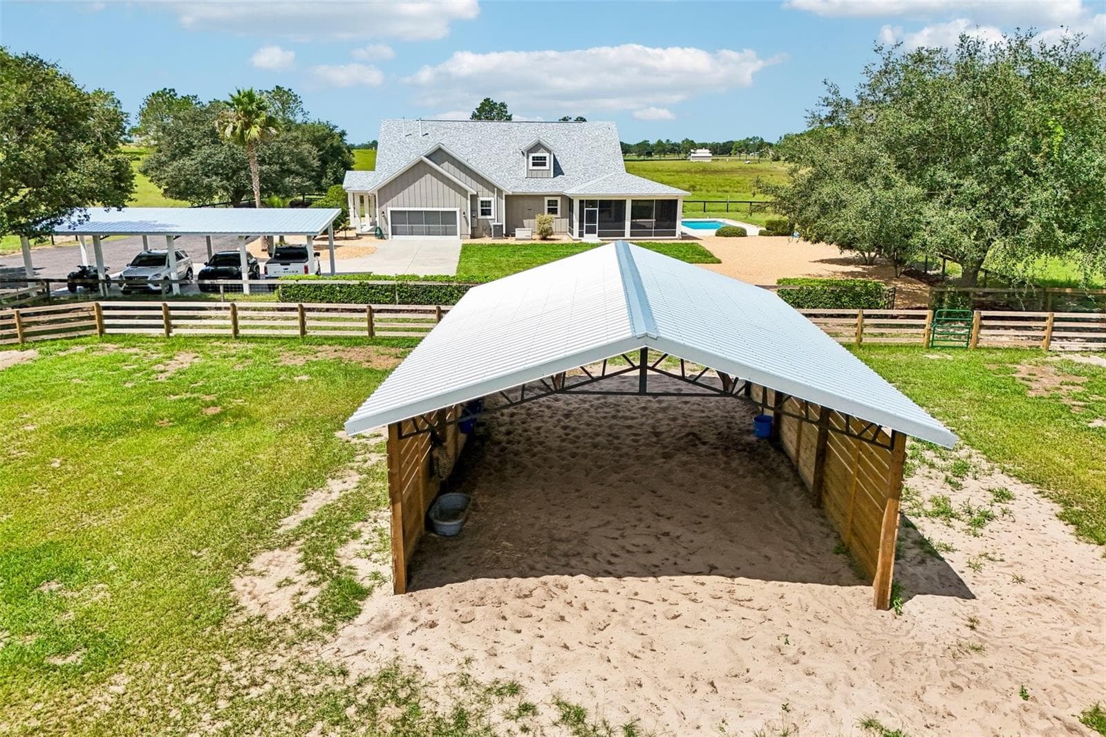 24x26 Pole Barn in Paddock #3 - 2088 NW 102ND BLVD, WILDWOOD