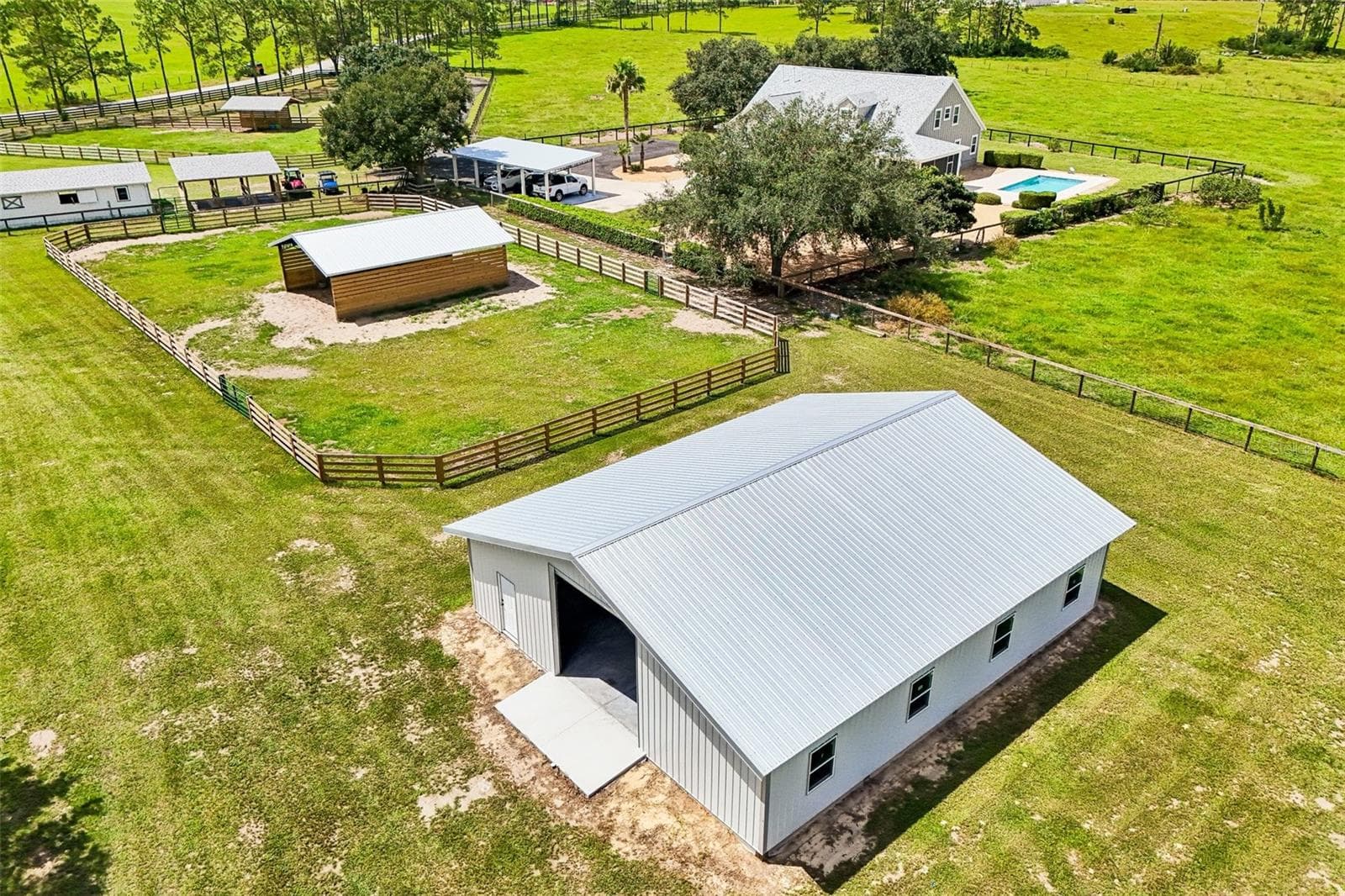 40x48 Metal Equipment Barn behind Paddock #3 - 2088 NW 102ND BLVD, WILDWOOD