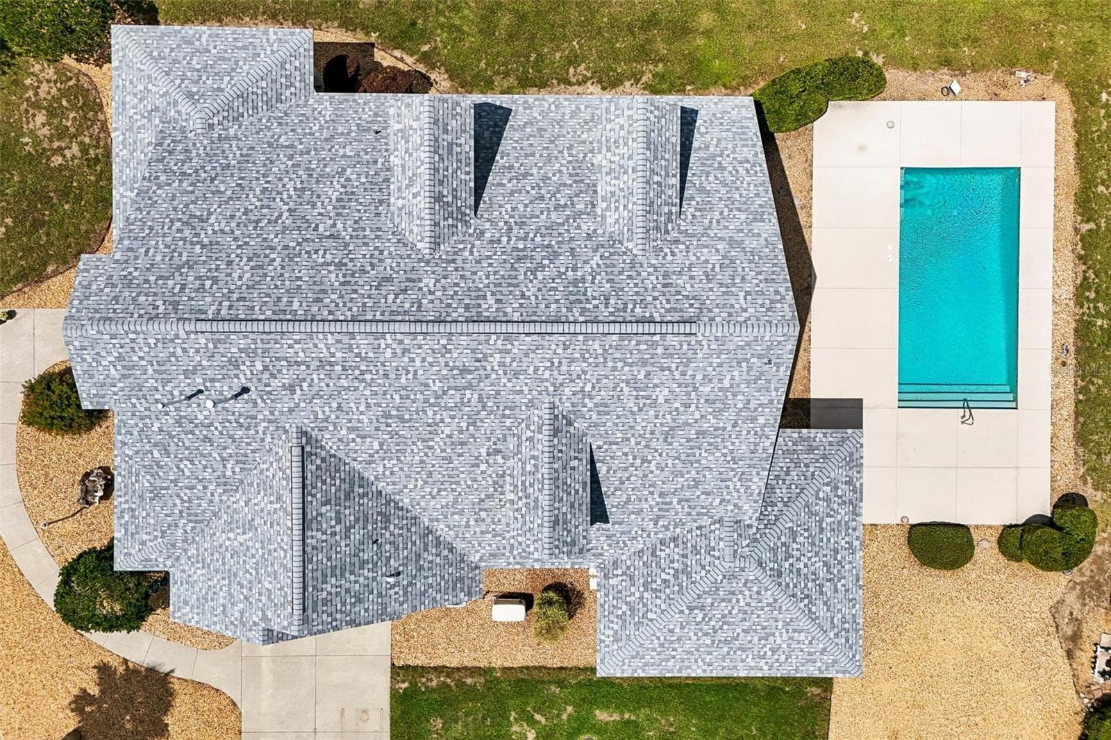 New Roof & Pool Area From Above - 2088 NW 102ND BLVD, WILDWOOD
