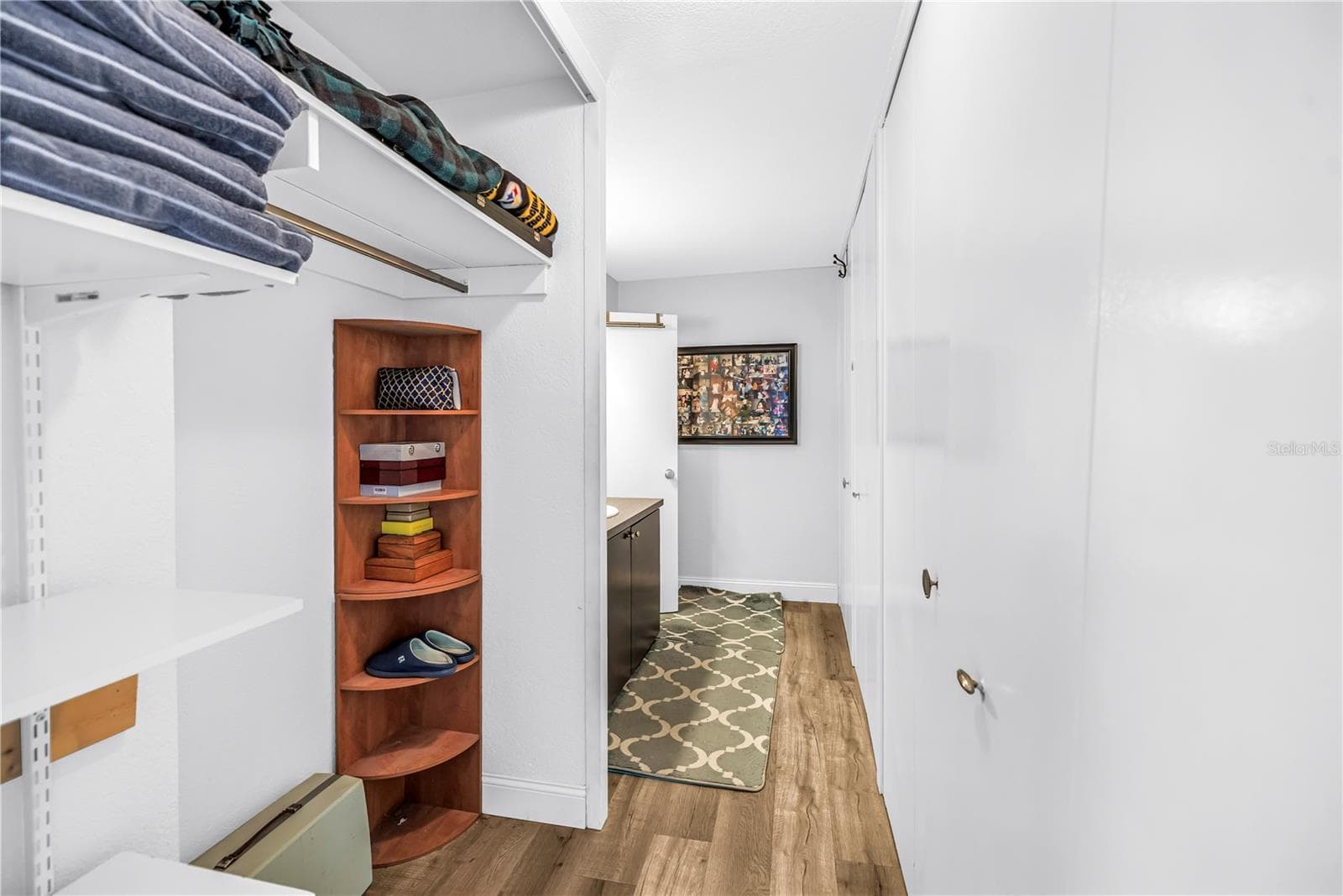 Main closet with space for washer / dryer - 7200 SUNSHINE SKYWAY LN S #8B, ST PETERSBURG