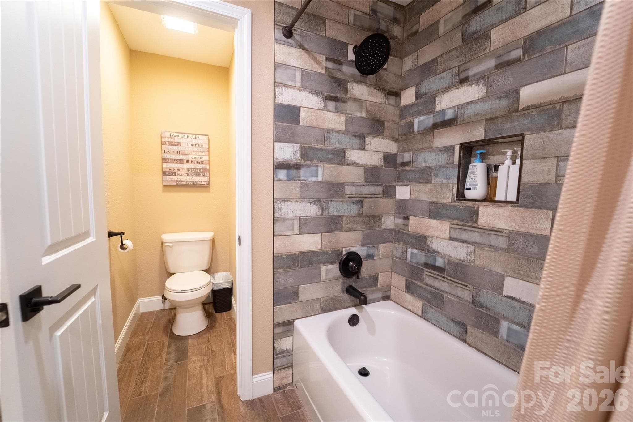 bottom level full bath - 142 W Southwood Drive, Brevard