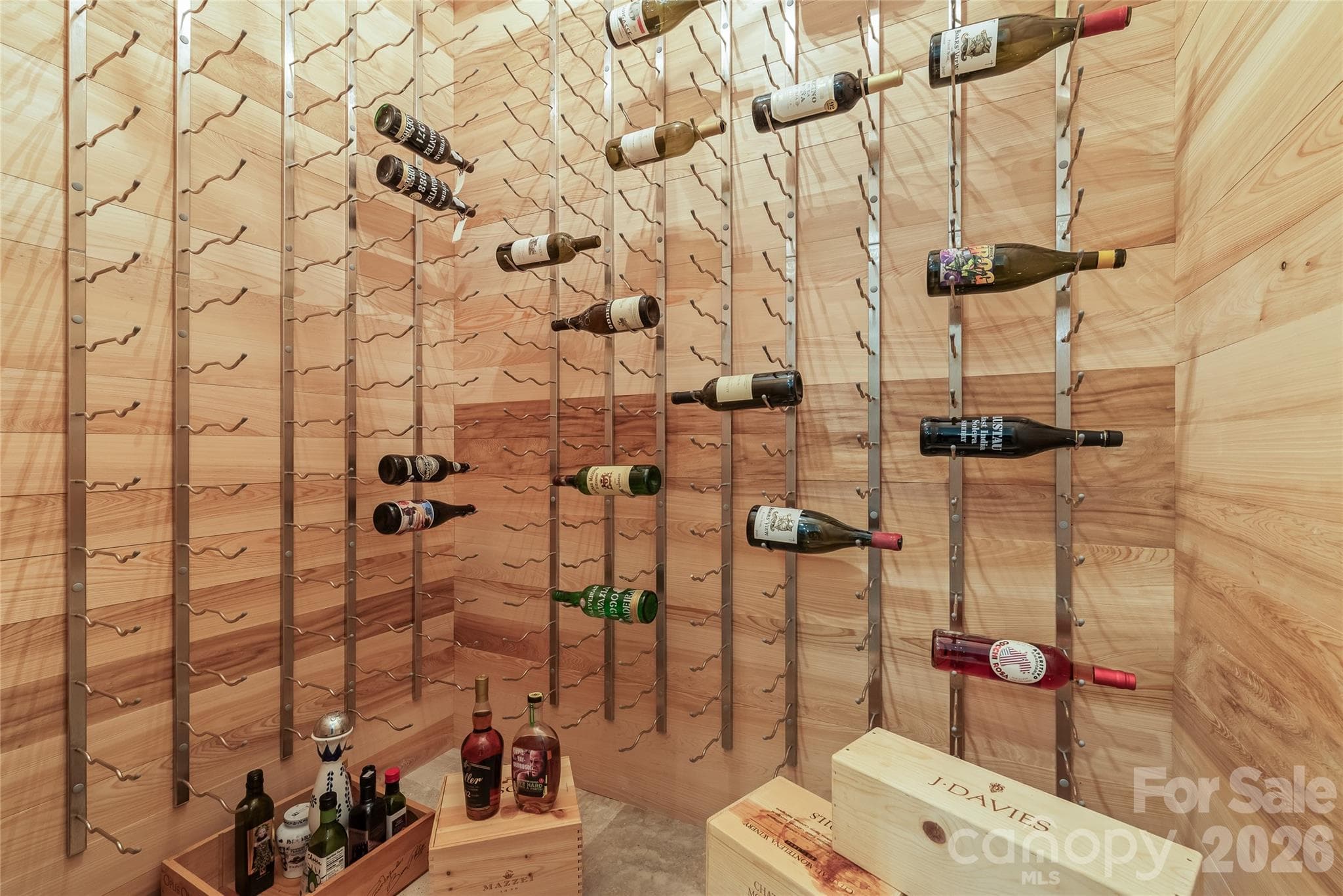 Climate and Humidity controlled with Wine Guardian System - 2800 Wintergreen Drive, Charlotte