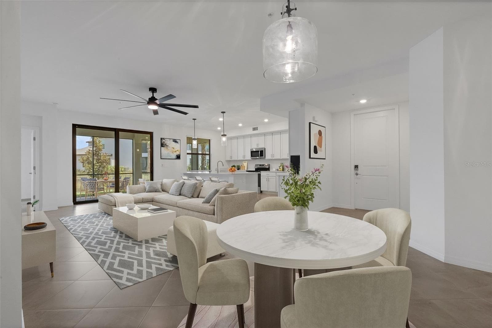 Living Rm V. Staged - 5624 SUMMIT POINTE CIR #104, BRADENTON