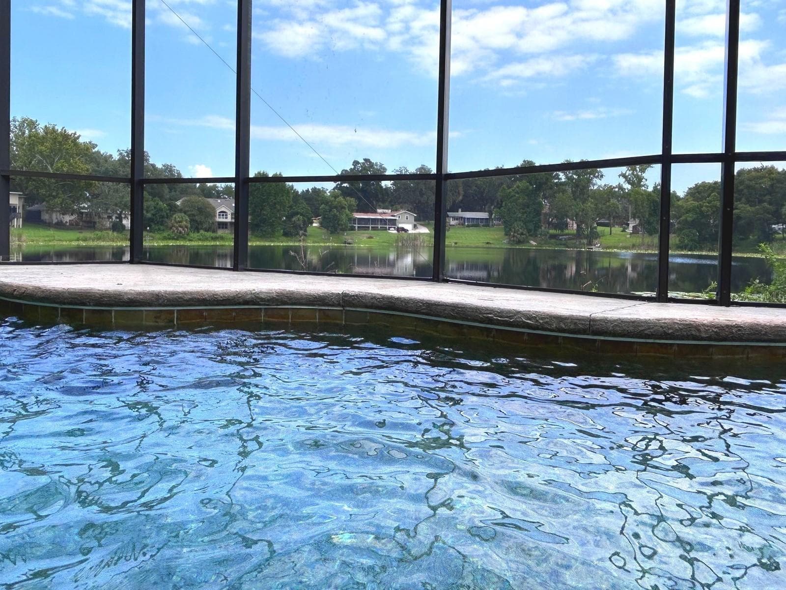 Screen enclosed pool - 1625 ABRAMS RD, EUSTIS
