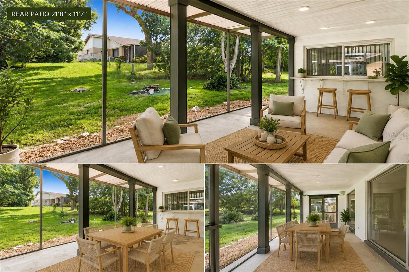 Virtually Staged Patio - 8604 MILL CREEK LN, HUDSON