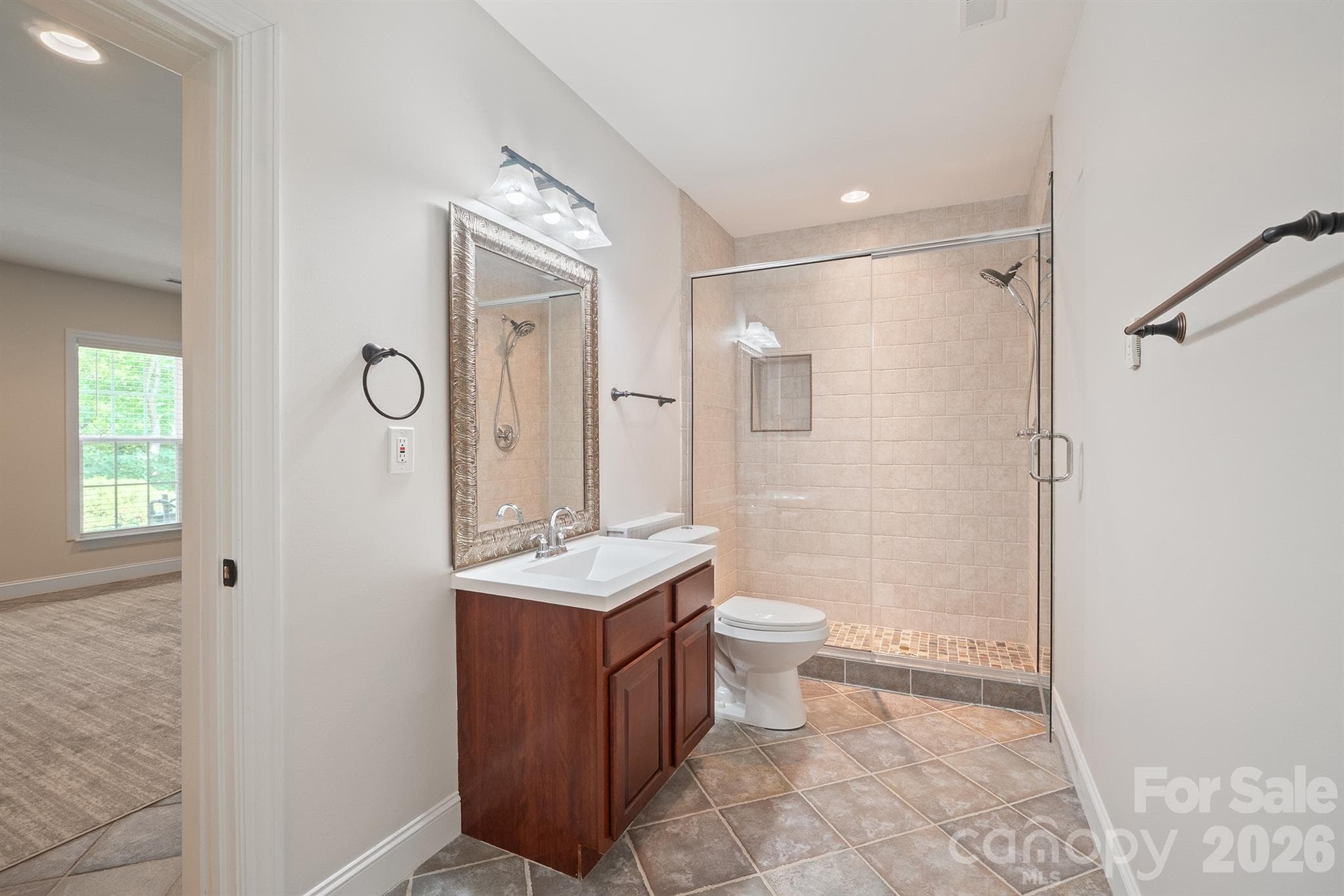 Full bathroom with walk-in shower - 14509 Greenpoint Lane, Huntersville