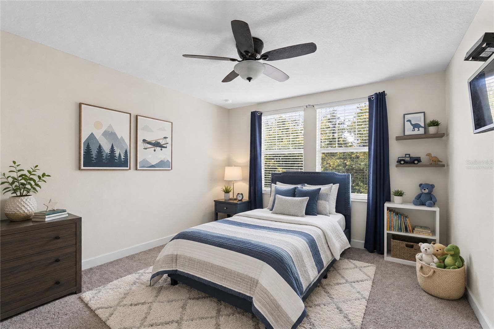 Virtually staged image. Bedroom 2. - 12016 FICTION AVE, ORLANDO