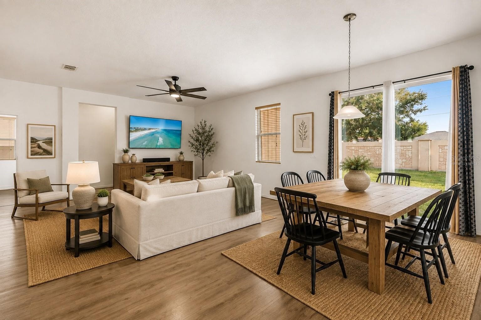 Living Room: Virtually Staged - 12025 SUMTER DR, ORLANDO