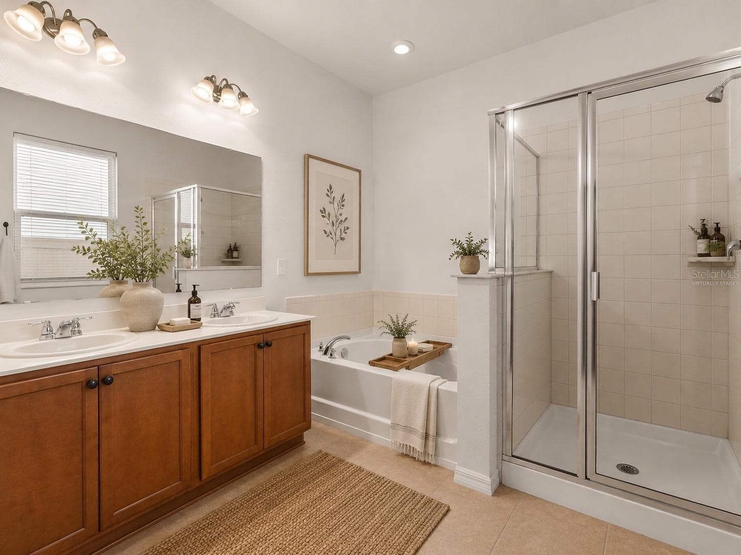 Primary Bathroom: Virtually Staged - 12025 SUMTER DR, ORLANDO