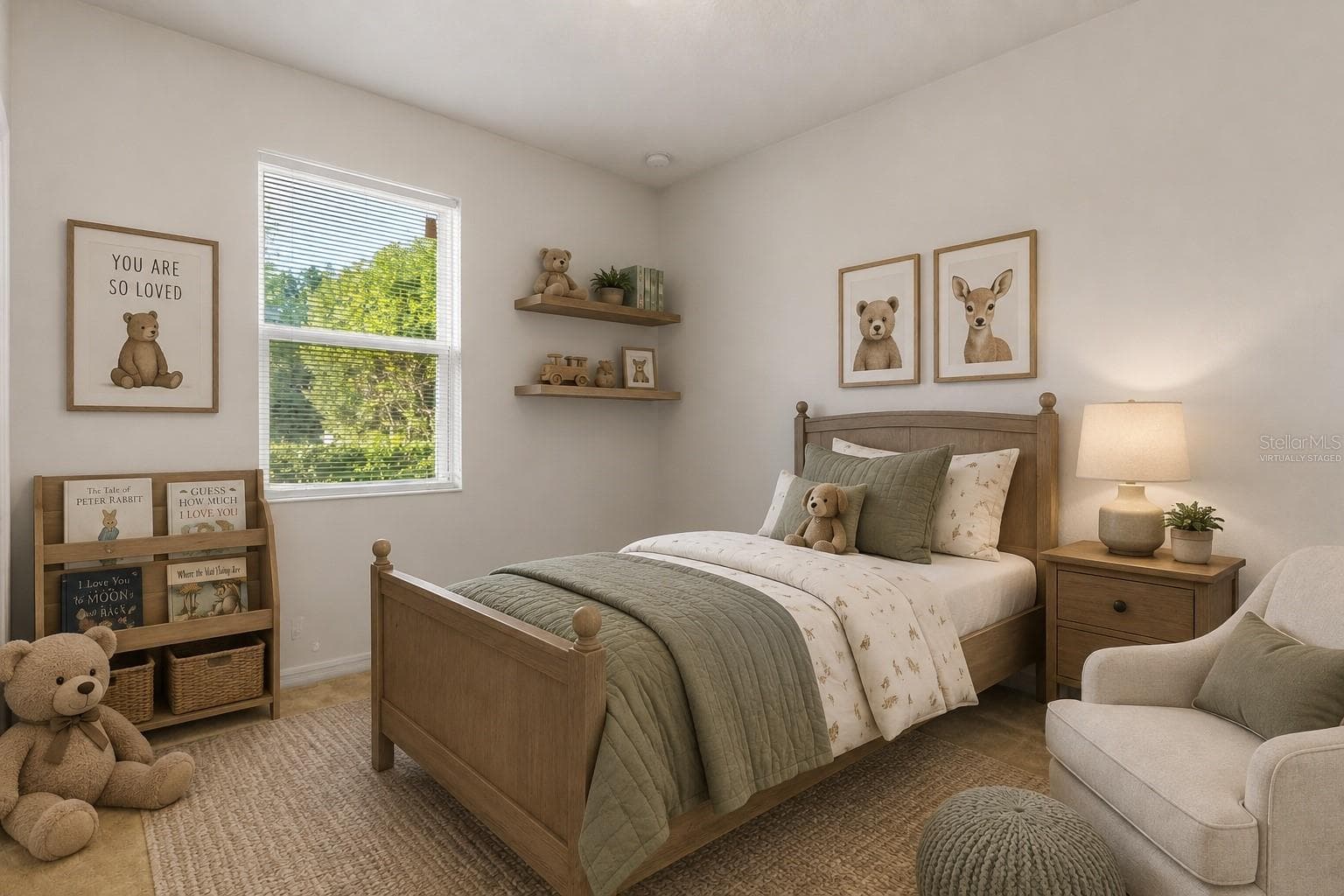 Bedroom 2: Virtually Staged - 12025 SUMTER DR, ORLANDO