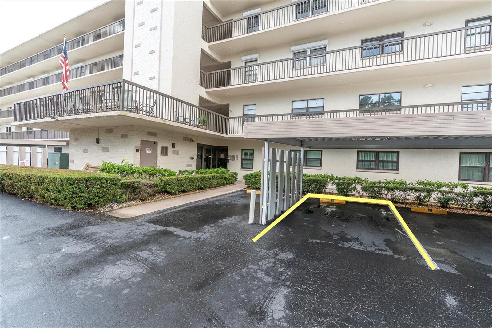 Parking space #12 next to lobby entrance - 8198 TERRACE GARDEN DR #511, ST PETERSBURG