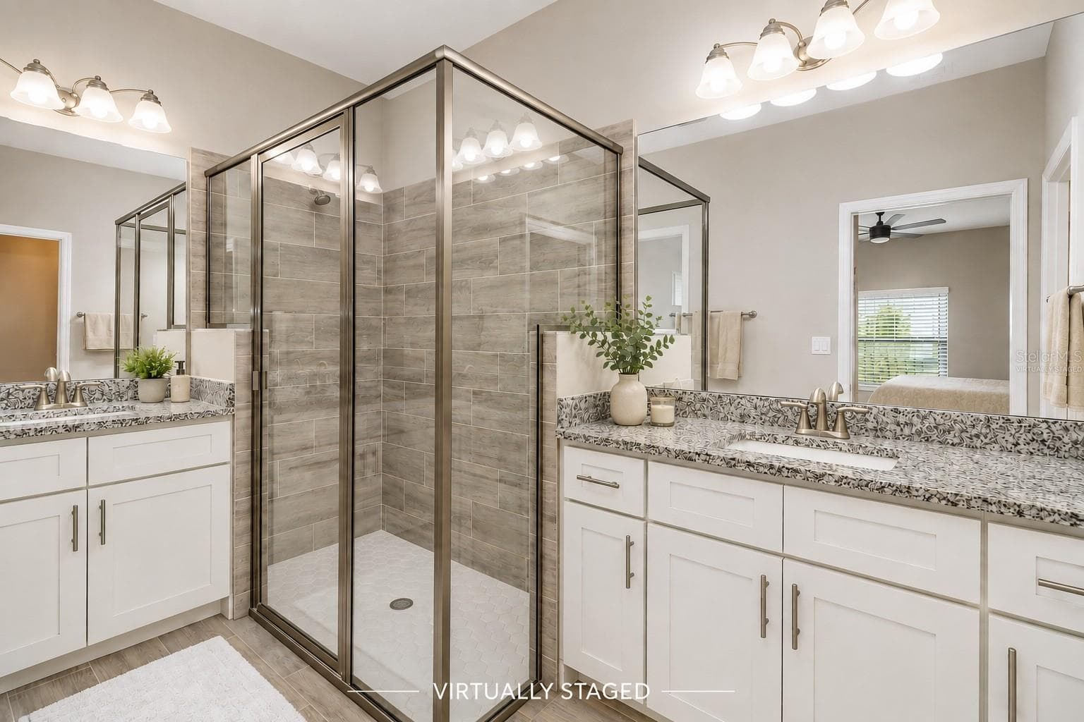 Primary BathroomVirtually Staged - 2841 NW 45TH PL, CAPE CORAL