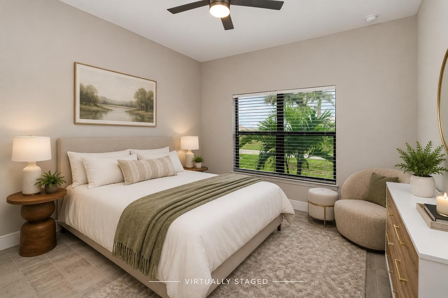BedroomVirtually Staged - 2841 NW 45TH PL, CAPE CORAL