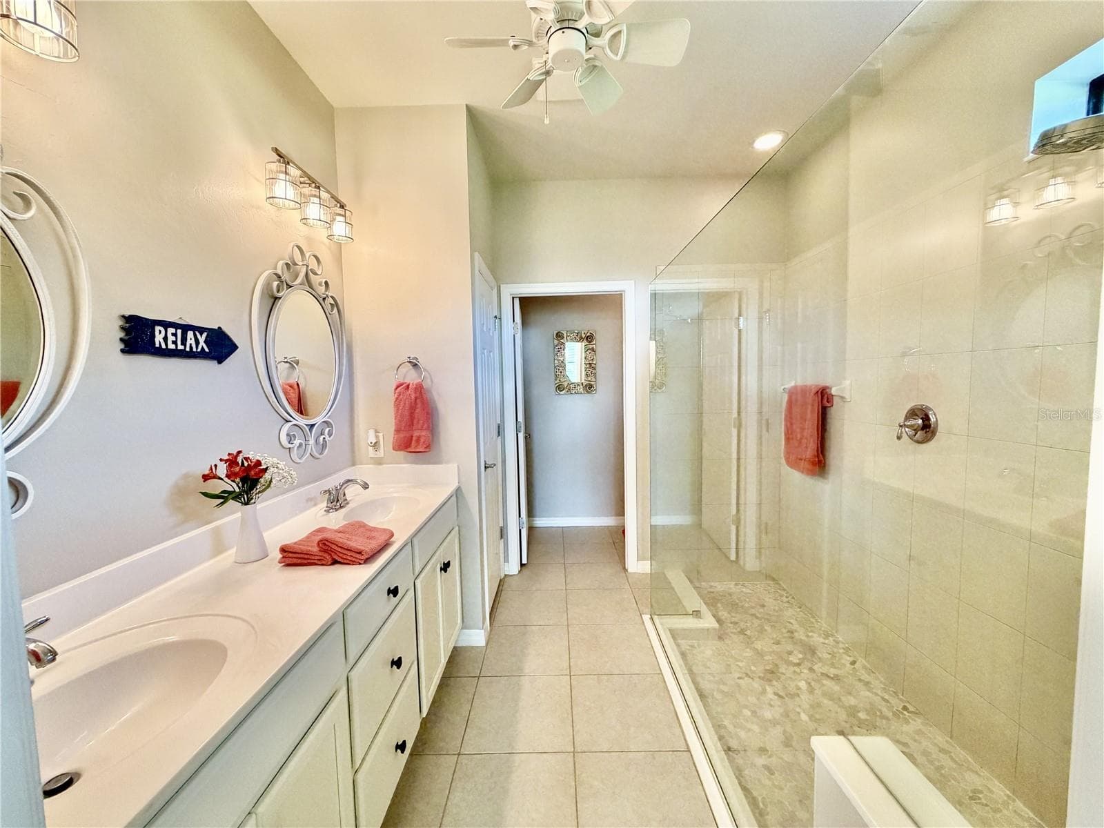 Primary Bathroom with 2 sinks and many drawers - 2436 ARUGULA DR, NORTH PORT