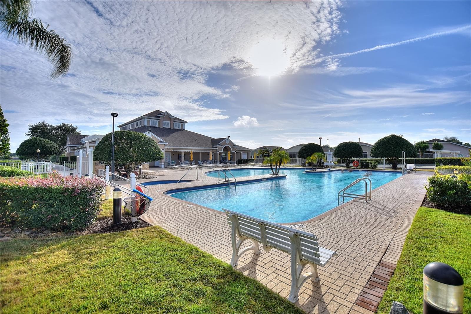 Lap pool on right; hot tub on left - 140 MOSS LN, DAVENPORT