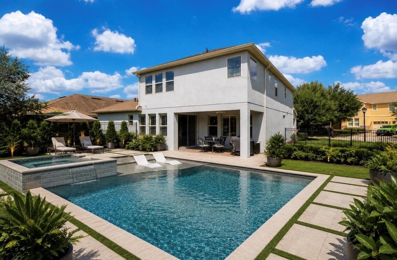 Spacious yard to create your own dream pool - 16304 WIND VIEW LN, WINTER GARDEN