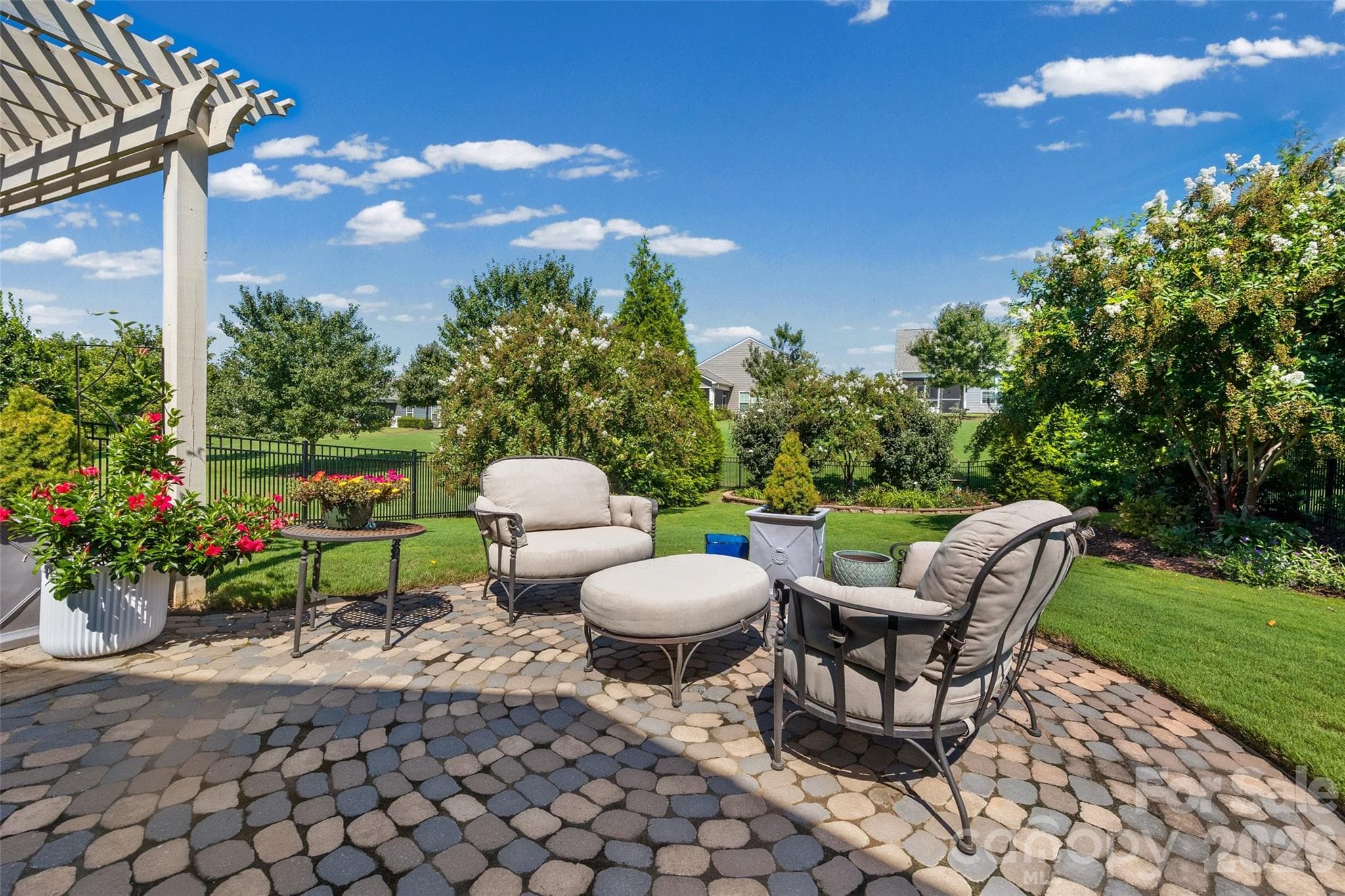 Paver patio - 420 Trillium Way, Belmont