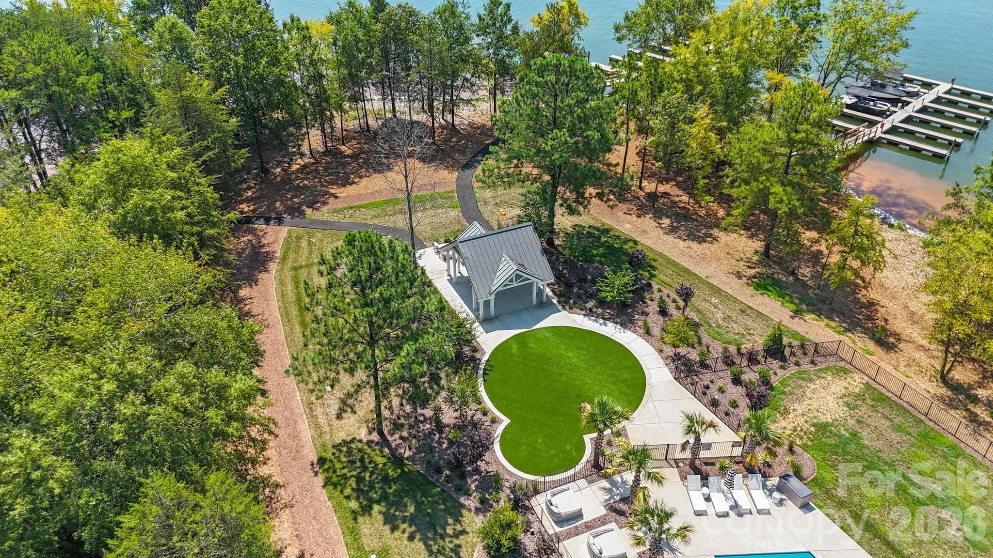 Lakeside terrace on the way to your deeded boat slip - 4531 Splash Trail, Sherrills Ford