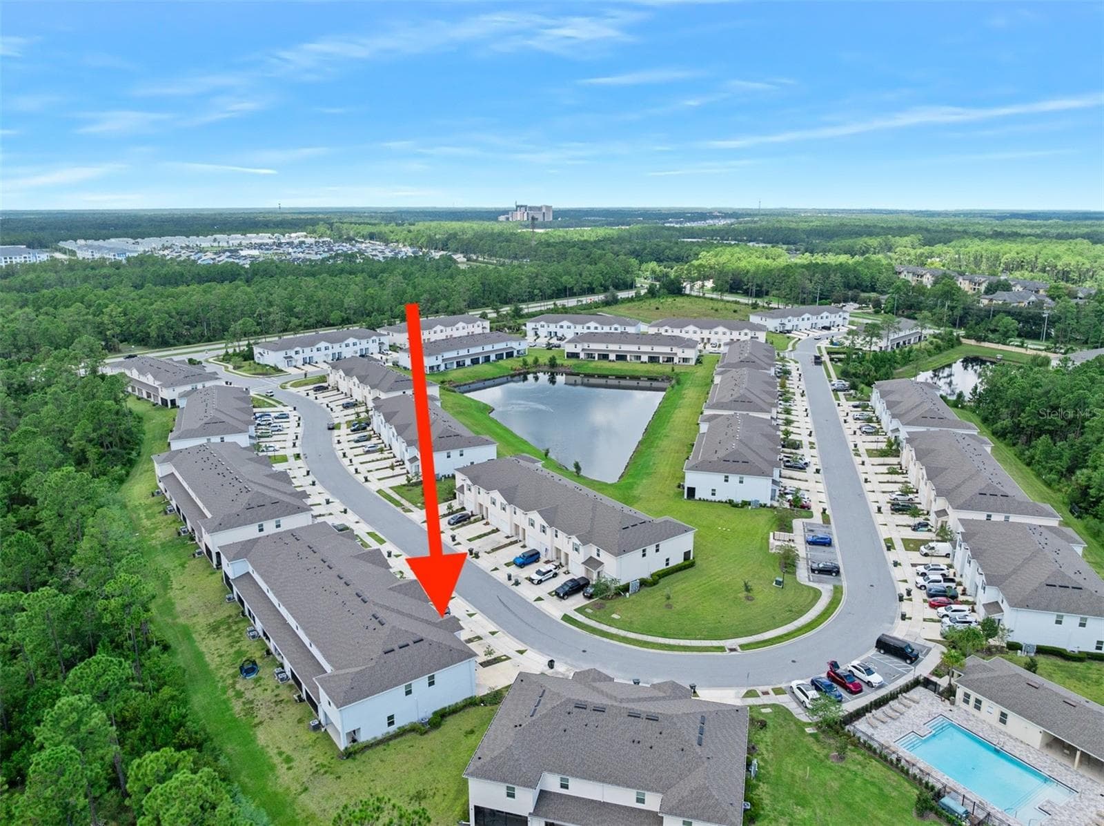 Pool and gym area close to unit - 166 REENA DR, DAYTONA BEACH