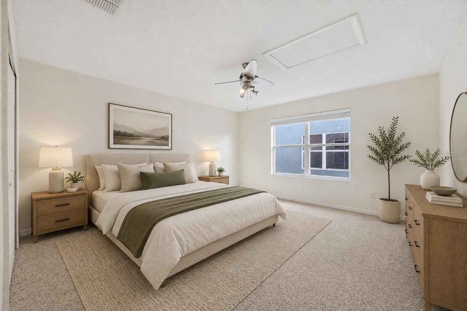 Virtually Staged - Upstairs Primary Bedroom - 14720 SWEET ACACIA DR, ORLANDO