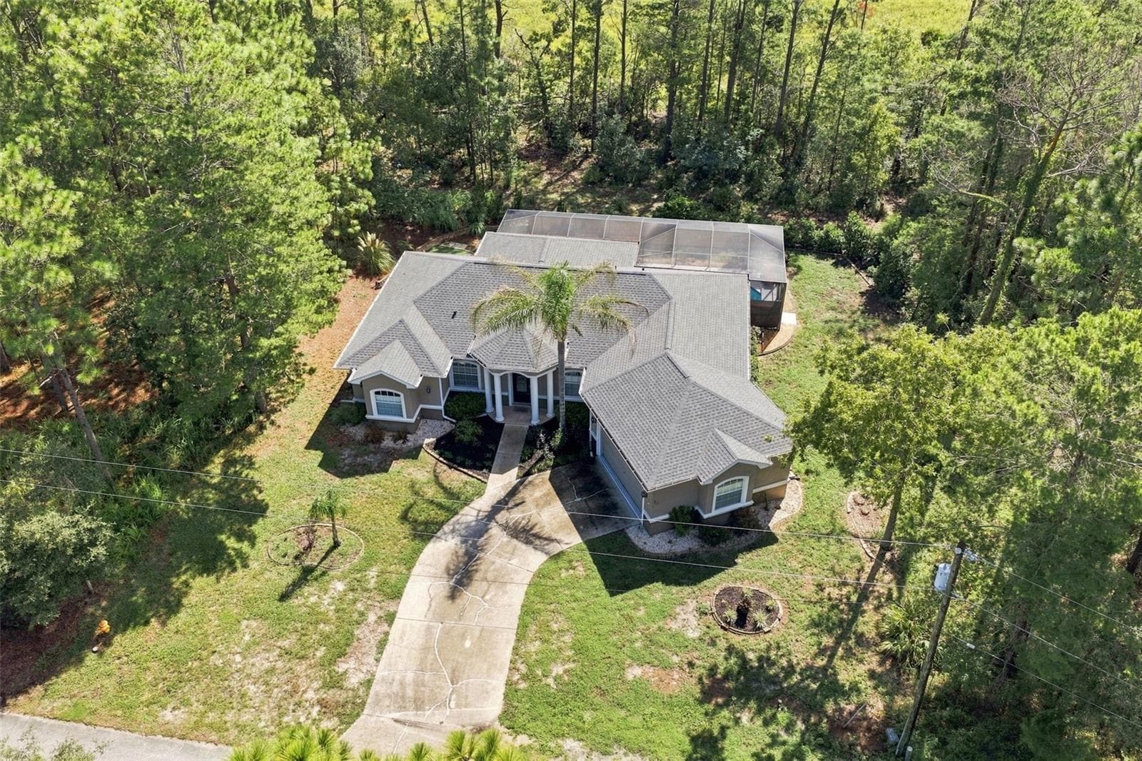 Aerial View - 25 SANDERS CIR, HOMOSASSA