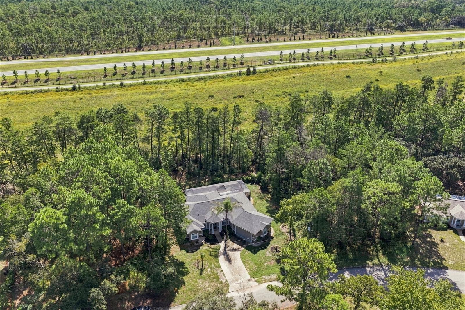 Aerial View - 25 SANDERS CIR, HOMOSASSA