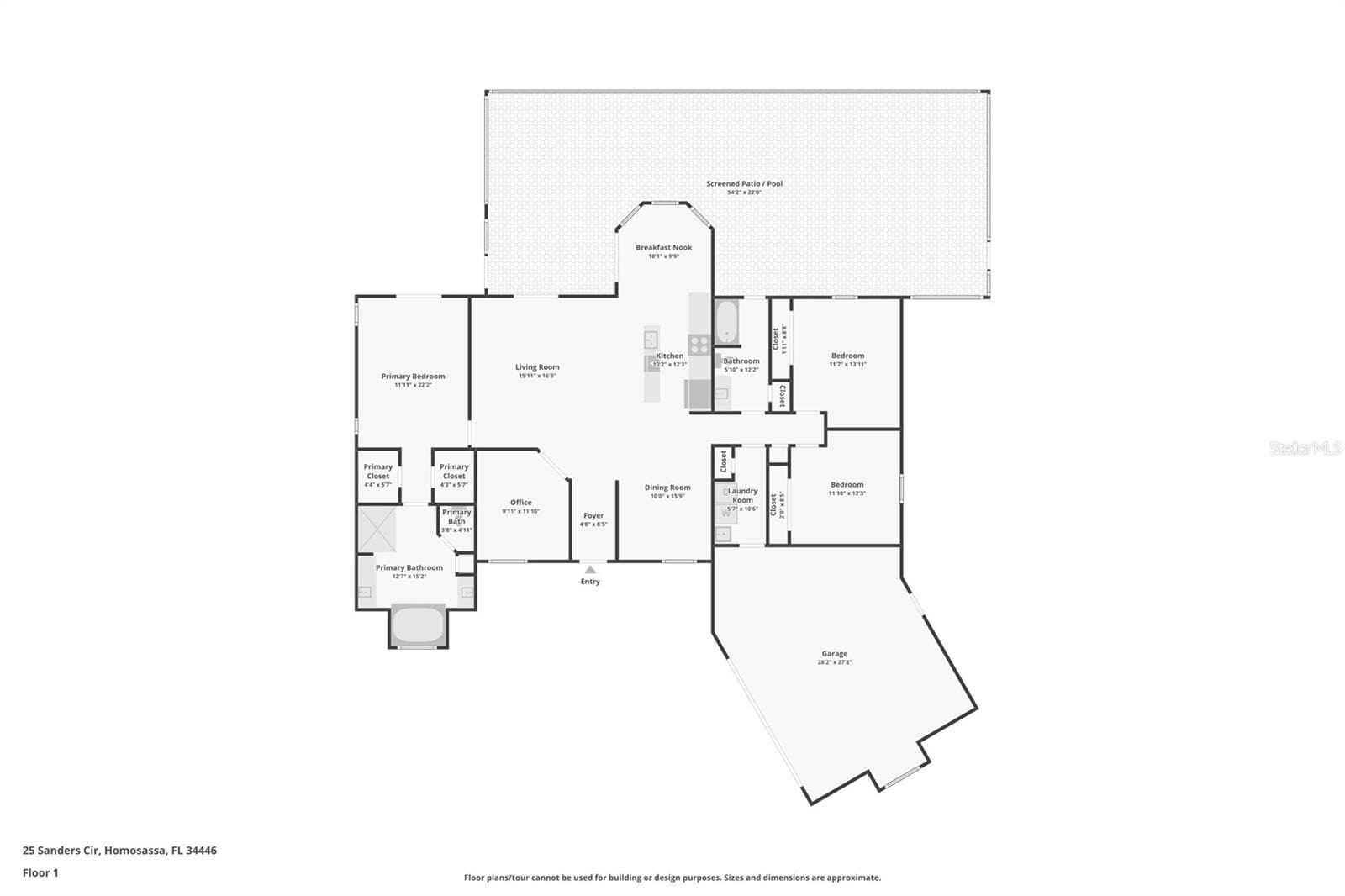 Floorplan - 25 SANDERS CIR, HOMOSASSA