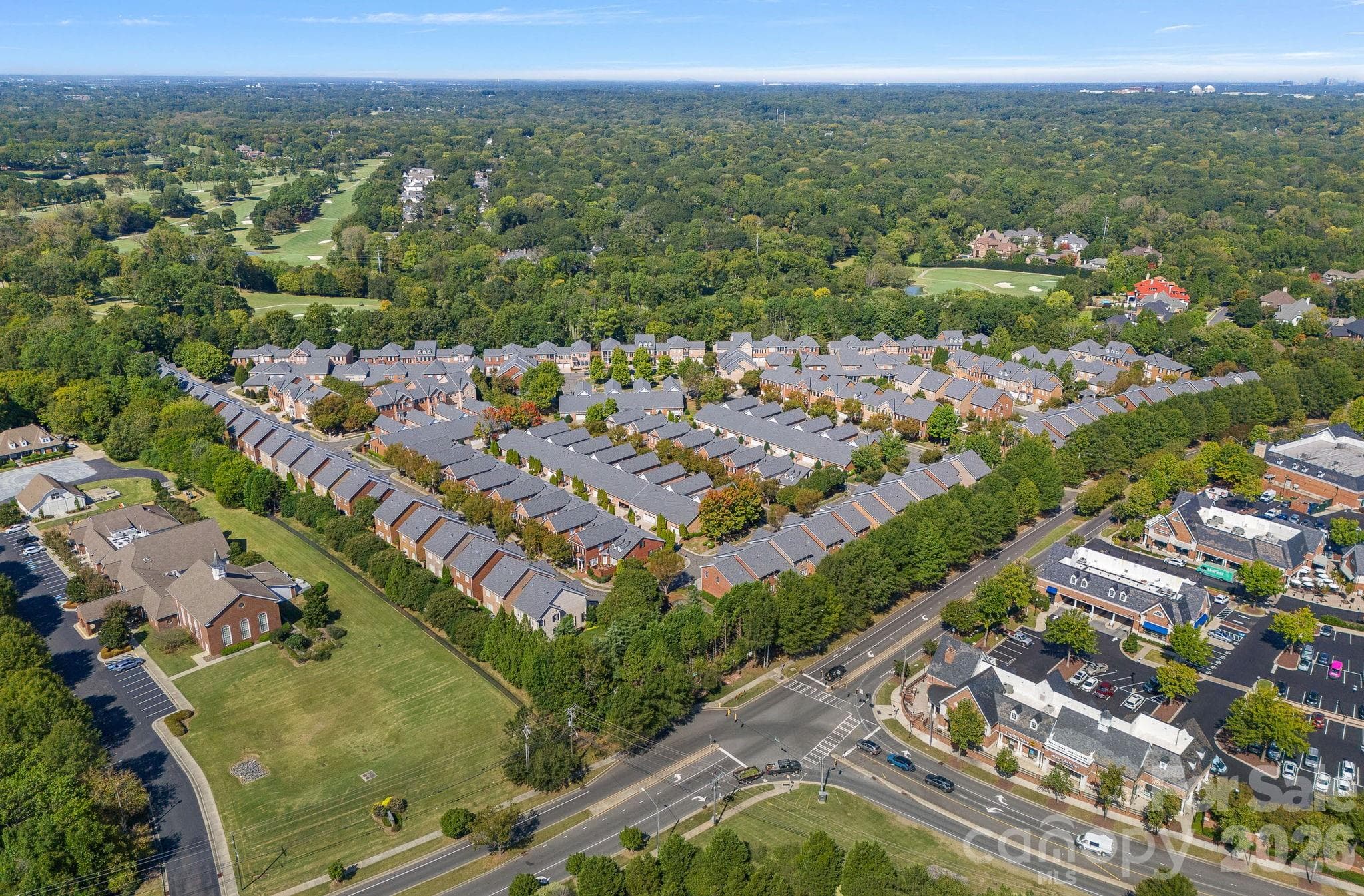 Burning tree community, showing Colony Place shopping - 6415 Wakehurst Road, Charlotte